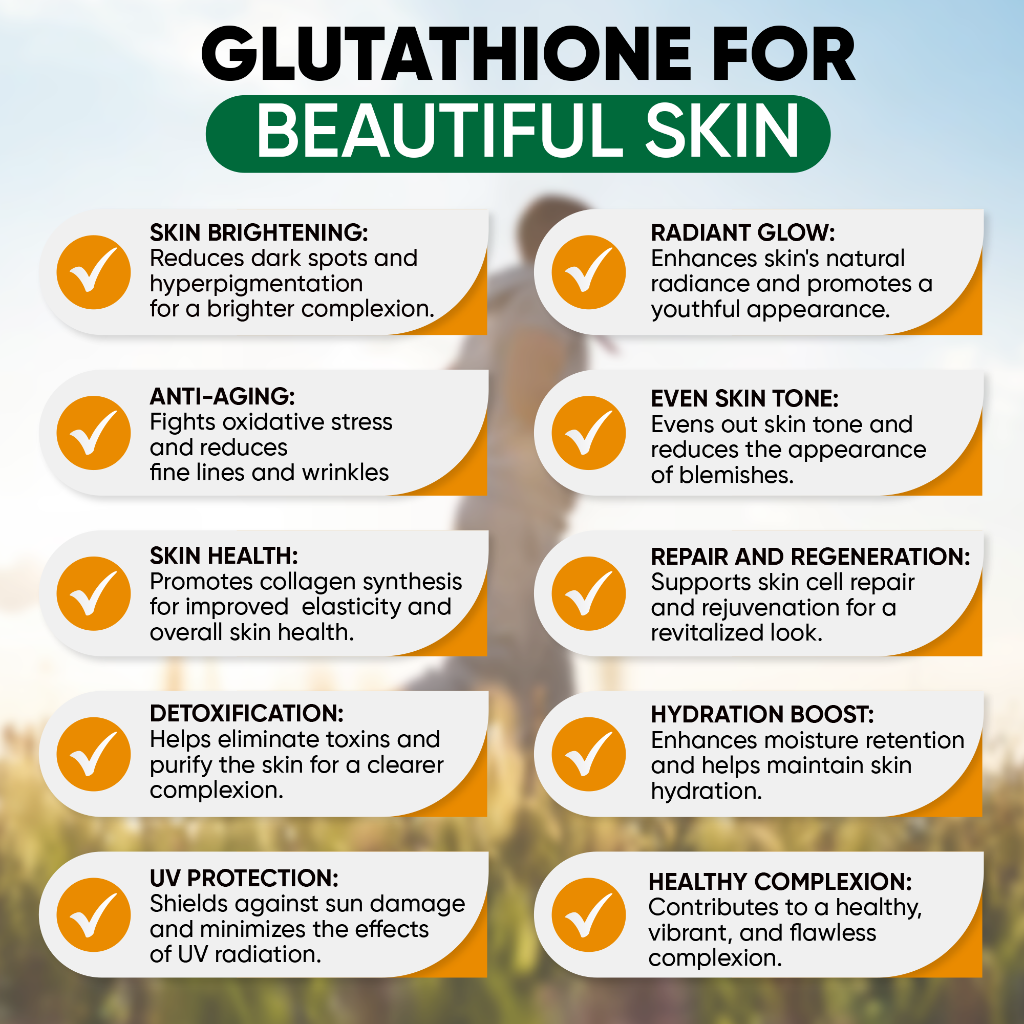 glutathione skin brightening, anti-aging