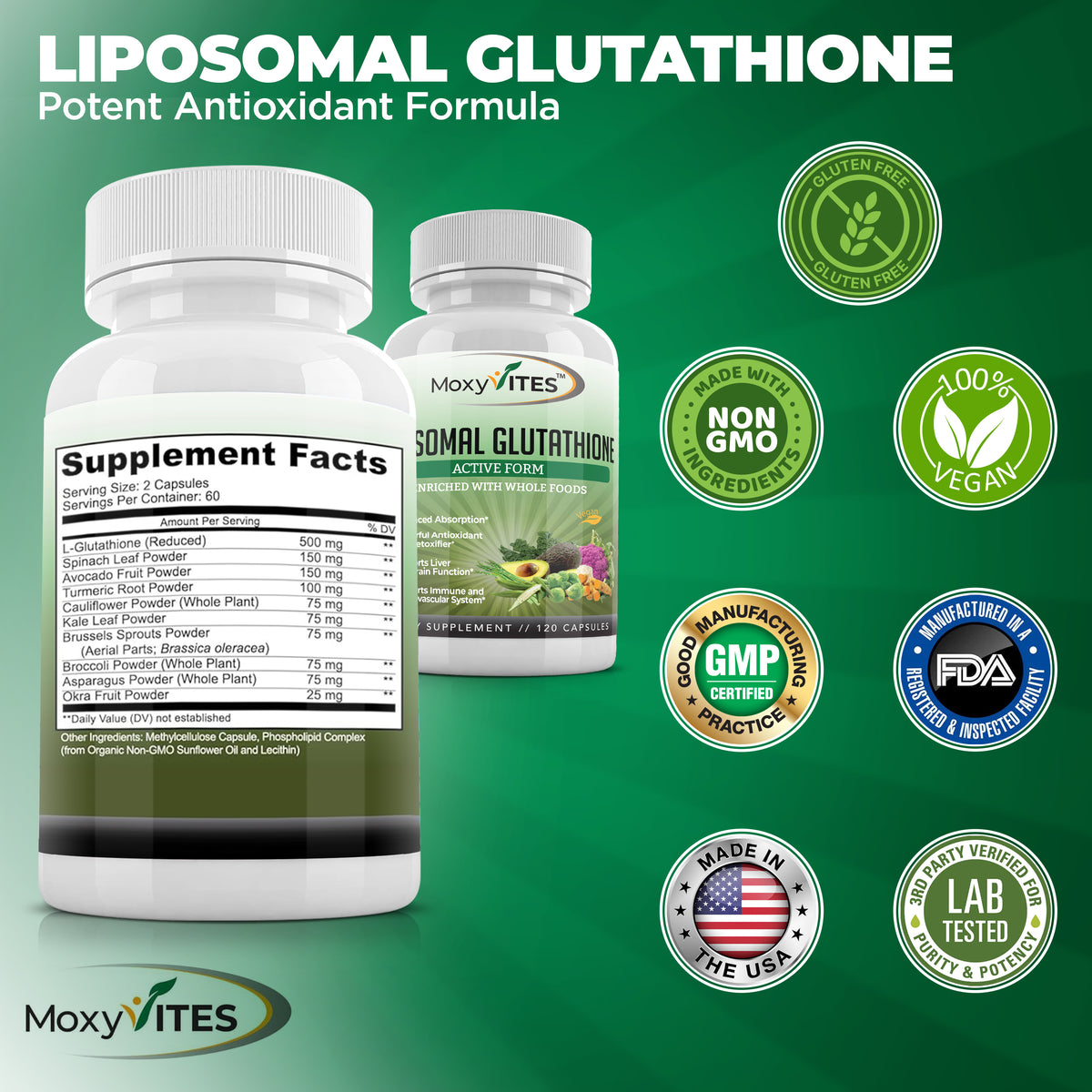 Liposomal Glutathione Supplement, Pure Reduced, Active Form