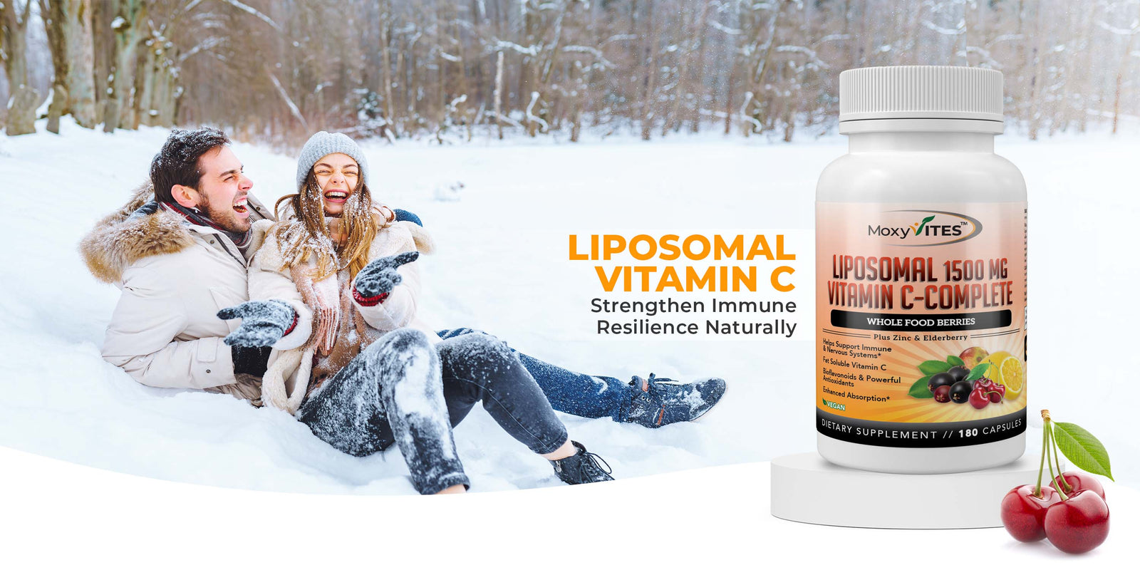 Liposomal Vitamin C with elderberry capsules