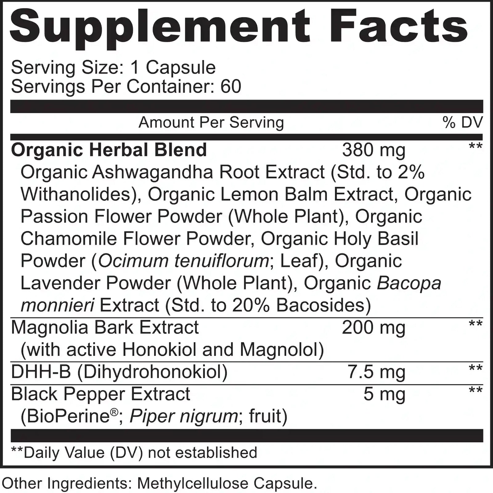 Supplement bottle labeled 'MoxyVites Premium DHH-B Plus' with natural elements on a white background