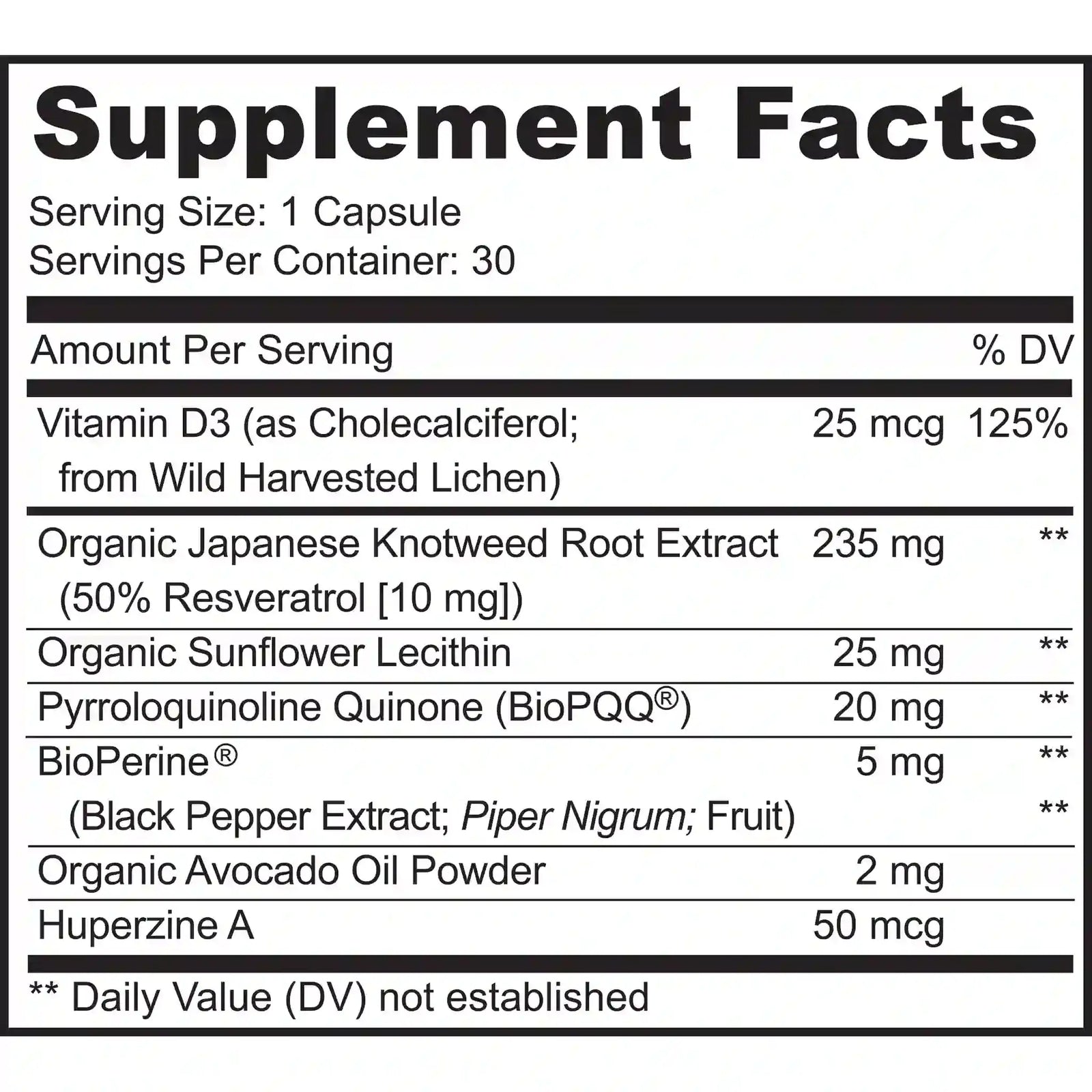 Supplement bottle labeled 'PQQ-MitoRestore' by MoxyVites with natural elements on a white background